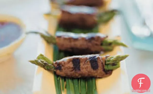 Carne E Aspargos Negimaki