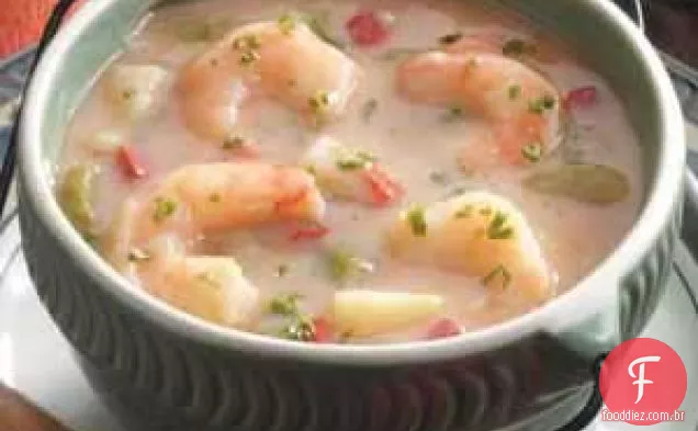Sopa De Camarão Com Baixo Teor De Gordura
