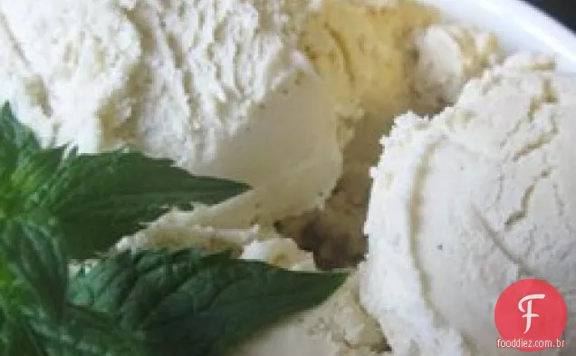 Gelado De Baunilha Com Mel
