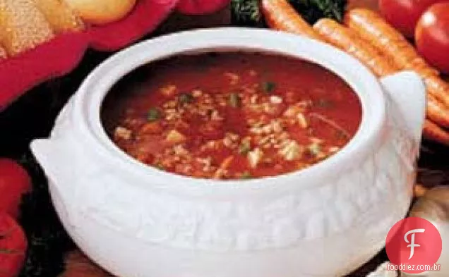 Sopa De Cevada Com Lentilhas