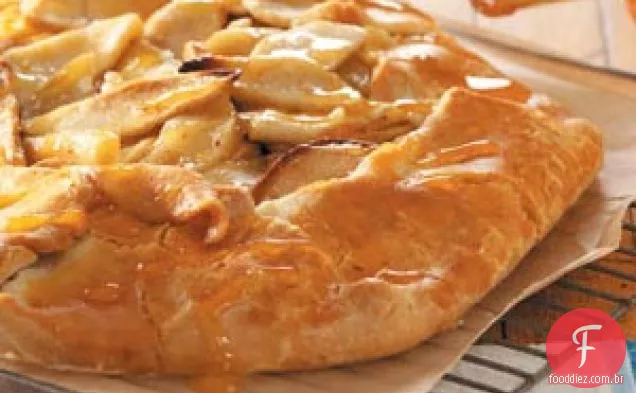 Torta De Frutas Rústicas De Outono