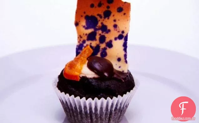 Chocolate Tangerina Cannoli Cupcakes