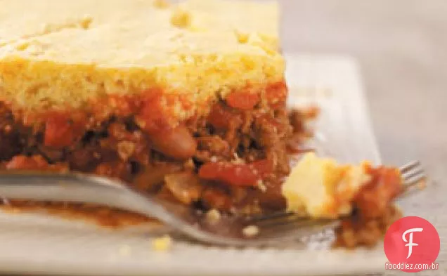 Caçarola De Pão De Milho De Hambúrguer