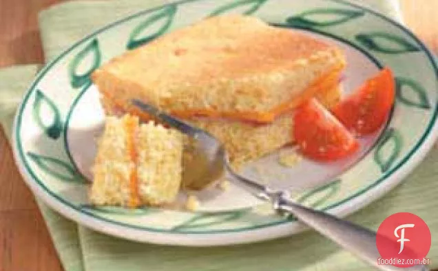 Pão de milho Ham ' n ' Cheddar