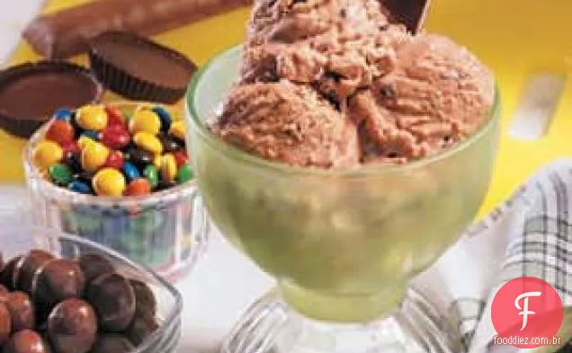 Gelado De Menta Com Chocolate