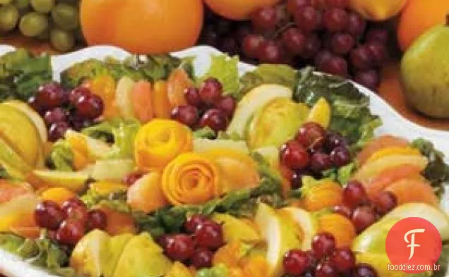 Frutas frescas com vinagrete balsâmico