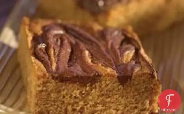 Brownies De Manteiga De Amendoim Marmorizada
