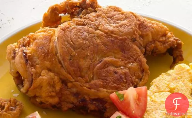 Frango Frito Com Anéis De Cebola