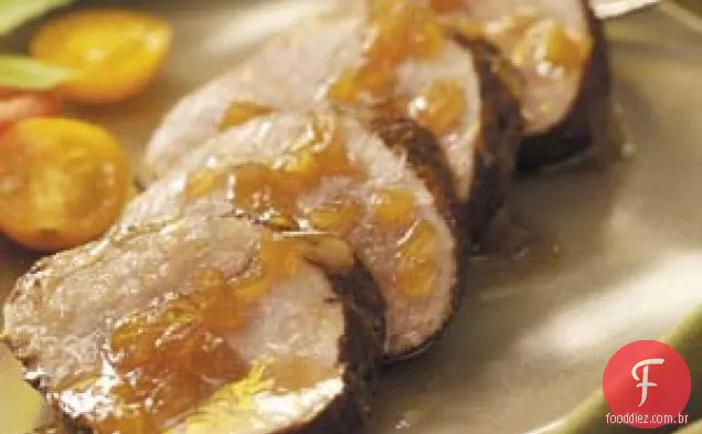 Carne de porco picante com molho de gengibre e bordo