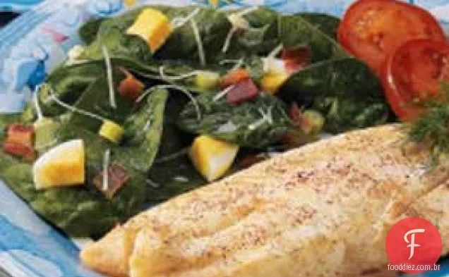 Salada Simples De Espinafre Italiano