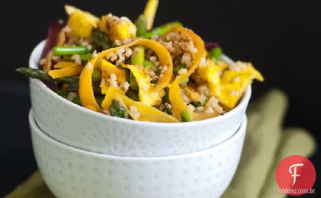 Painço frito vegetariano