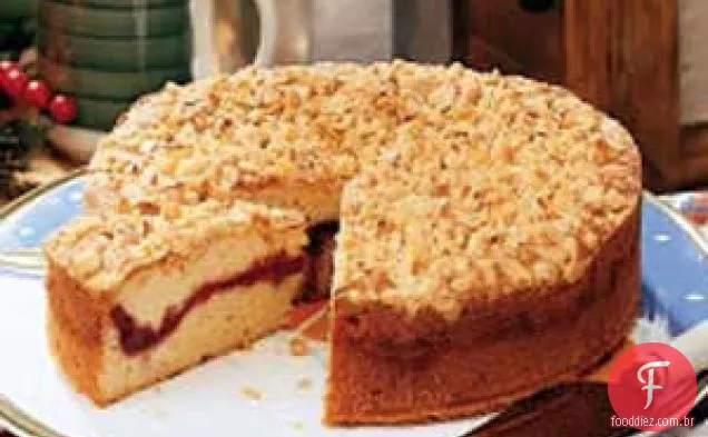 Bolo De Café Crumble Cranberry