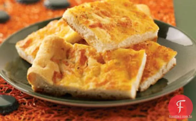 Pão Achatado De Queijo