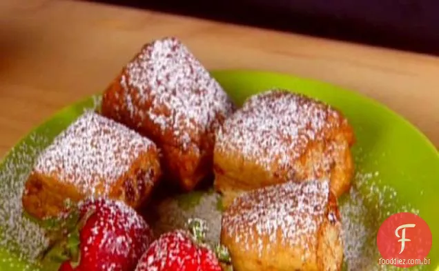 Nuggets De Torradas Francesas Recheadas Com Cannoli