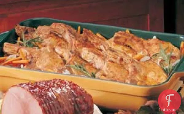 Jantar De Costeleta De Porco Vegetal