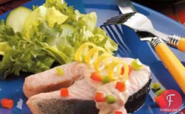 Salmão Escalfado Em Conserva