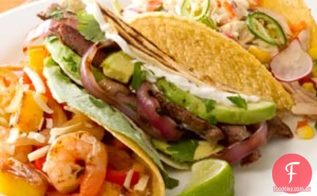 Bife Grelhado E Tacos De Cebola