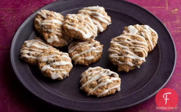 Biscoitos de aveia carregados da Paula