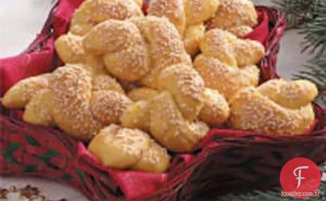 Rolinhos De Levedura De Batata-Doce