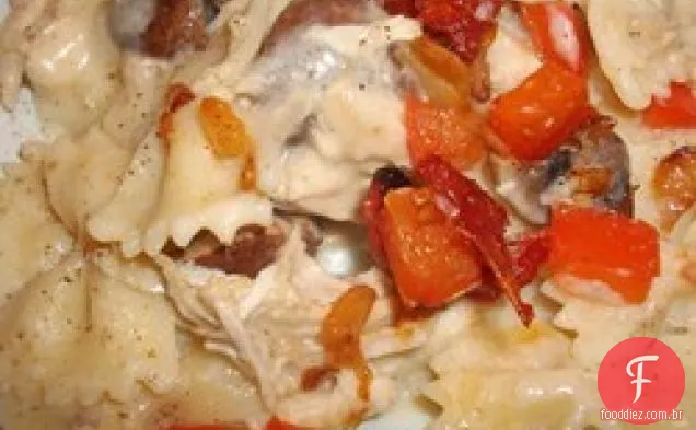 Massa De Pimenta De Frango Com Queijo