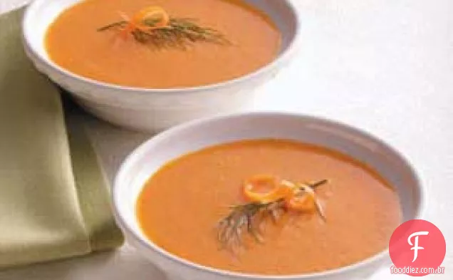 Sopa De Cenoura Com Pimenta Vermelha