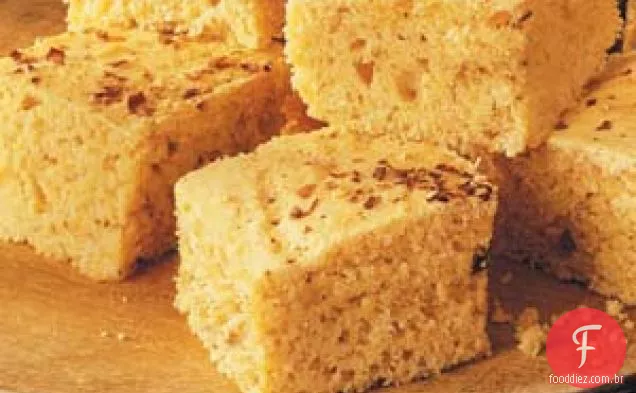 Quadrados De Pão De Milho Picante