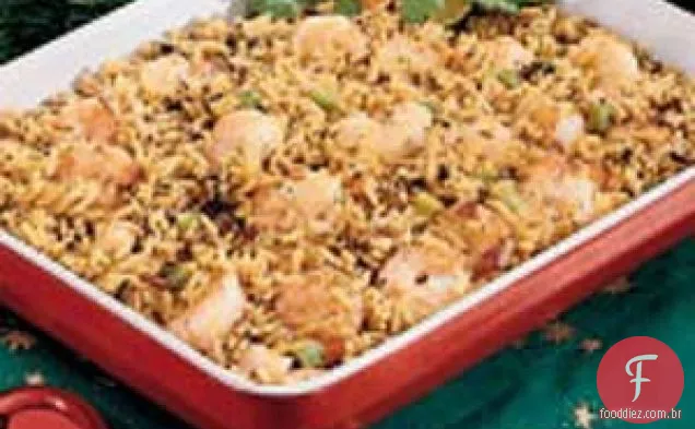 Arroz Selvagem Camarão Refogado