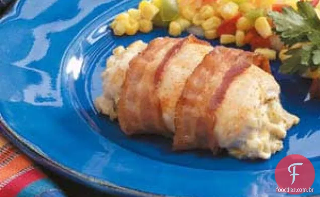 Frango Embrulhado Em Bacon Do Sudoeste