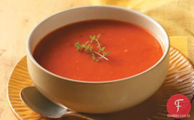 Sopa De Pimenta Vermelha Assada