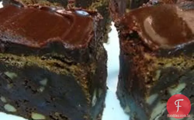 Brownies Fudgy Geados Deliciosos