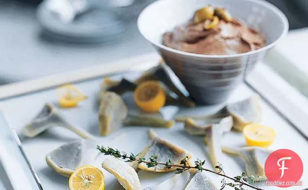 Alcachofras com Anchoïade