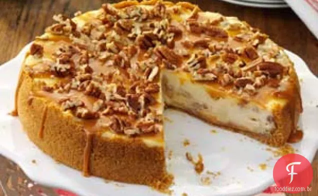 Cheesecake De Maçã E Caramelo