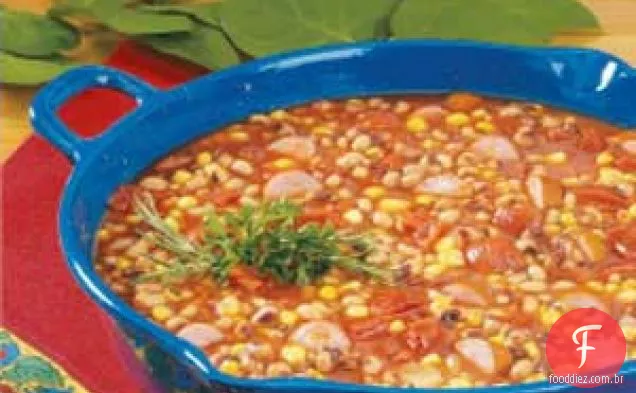 Ensopado De Linguiça De Ervilha-De-Olhos-Pretos