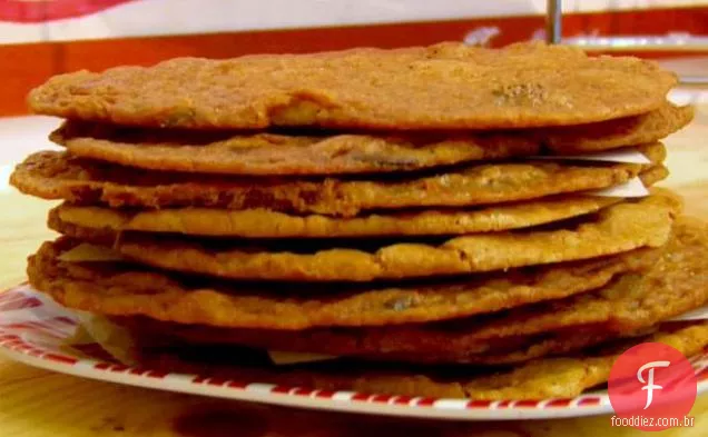 Biscoitos De Chocolate finos e crocantes