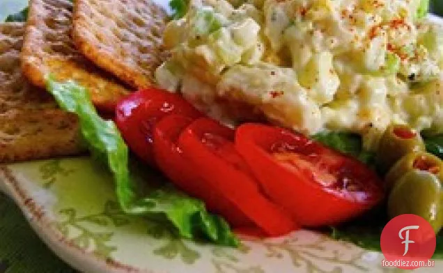 Salada Cremosa De Ovos Com Couve-Flor