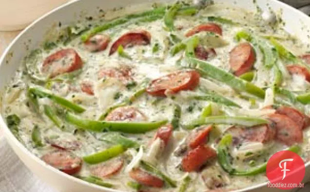 Salsicha Fumada E Frigideira De Pimenta