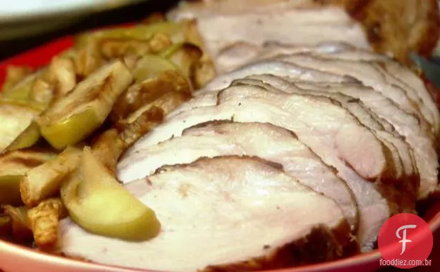 Lombo de porco com baunilha e pimenta preta