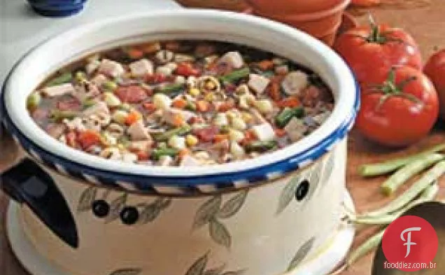 Sopa De Peru Com Manjericão