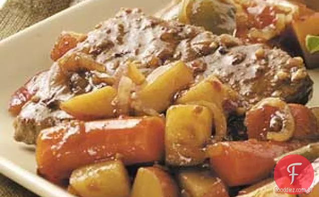 Carne 'n' Veggies cozida lentamente