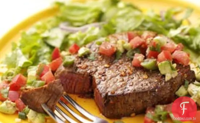 Bifes apimentados com Salsa