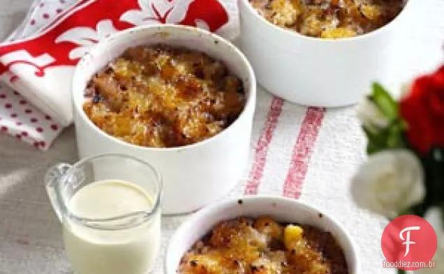 Brulee de aveia com creme de gengibre