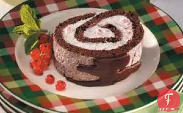 Log De Bolo De Hortelã-Pimenta