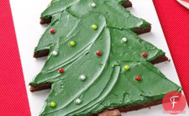 Brownies De Árvore De Natal