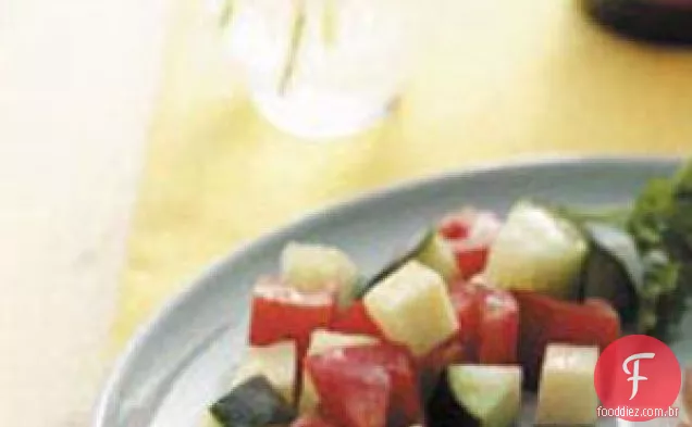 Salada De Tomate E Pepino