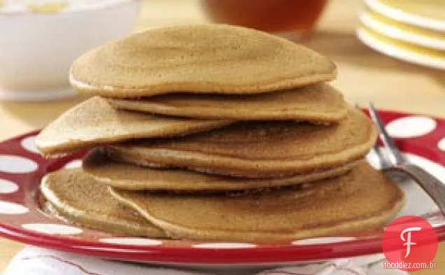 Panquecas de gengibre com creme de Banana