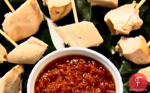Frango assado com molho Satay