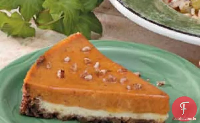 Cheesecake De Abóbora E Noz-Pecã
