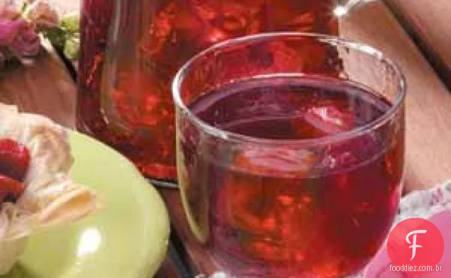 Cran-Chá Gelado De Framboesa