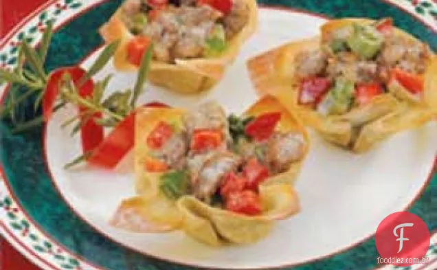 Salsicha Wonton Estrelas