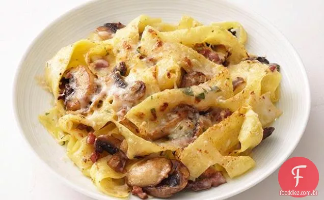 Pappardelle De Cogumelos Com Queijo